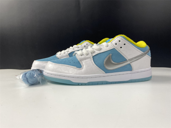 how the ftc x nike sb dunk low looks on-feet dh7687-400