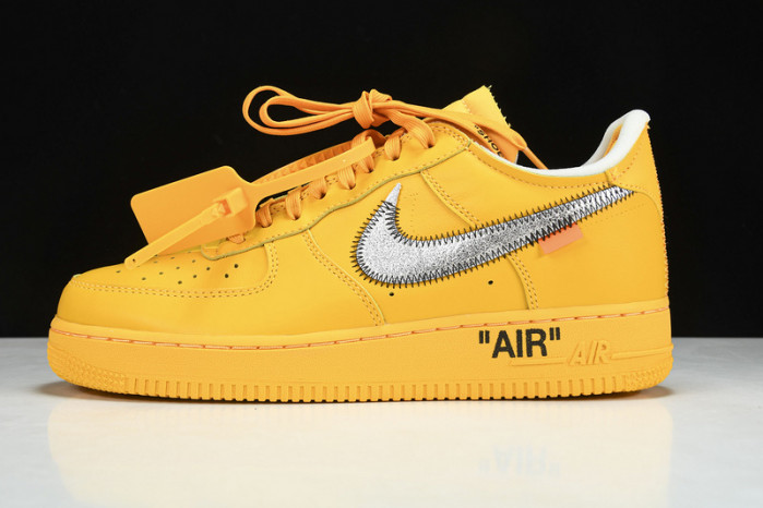 nike air force 1 low fw university gold metallic silver dd1876-700
