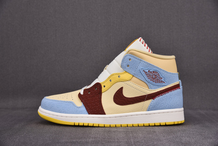 air jordan 1 mid se fearless maison chateau rouge cu2803-200