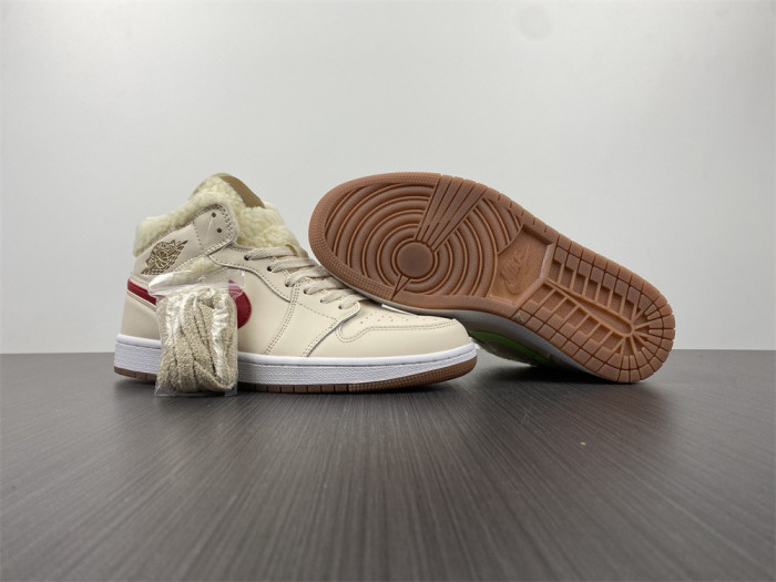 jordan 1 mid fleece pearl white do2207-264